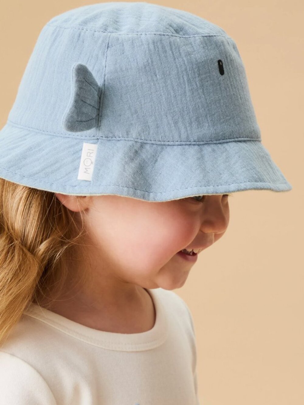 NEW Baby Mori Organic Cotton Fish Bucket Hat 0-3 Months